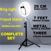 Ring Light with 7ft Aluminium Tripod Stand & Mobile Stand Holder (3 Shades in Light) | Ring Light with Stand