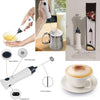 Electric Rechargeable Coffee Beater Electric Milk Juice Coffee Egg Beater Foamer Kitchen Accessories White