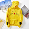 Pack of 1 Cute Cat Pullover Hoodie for women's