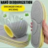 Memory Foam Orthopedic Insoles Shoe Pad Men Women Nano Antibacterial Deodorization Insole Sweat Absorption Running Cushion