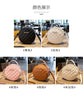 Lingge embroidery thread small bag, crossbody bag, sweet girly small round bag fashion shoulder bag purses and handbags minibag