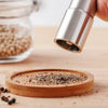 Stainless Steel Pepper / Salt / Spice / Herbs Grinder Manual Thumb Operated Black Pepper Spices Grinder Cooking And Kitchen Gadget