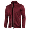 Men's Jackets Zipper Hoodies for Male Solid Color Long Sleeve Snowflakes Sweatshirts Turtleneck Jacket Men Streetwear