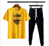 2 PCS MEN,S STITCHED POLYSTER PRINTED TRACK SUIT