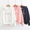 Pack of 1 Cute Cat Pullover Hoodie for women's