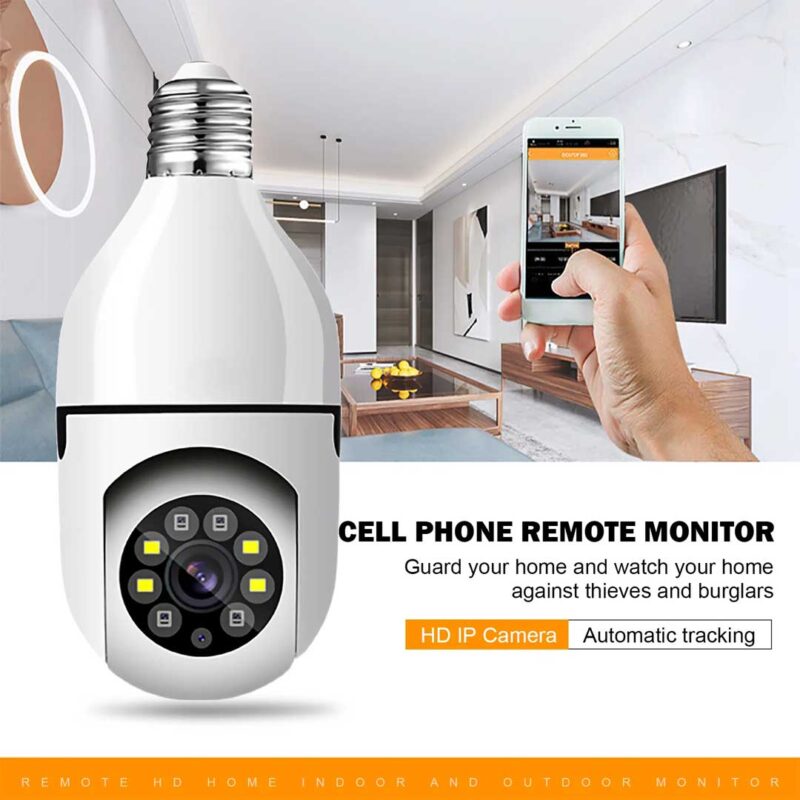 New Speed-x Bulb Camera 1080p Wifi 360 Degree Panoramic Night Vision Two-way Audio Motion Detectionnew Speed-x Bulb Camera 1080p Wifi 360 Degree Panoramic Night Vision Two-way Audio Motion Detection