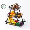 Kitchen Organizer, 1, 2 and 3 Tier Fruit and vegetables basket, Bread basket Made of Prime quality iron frame having powder coating on it.