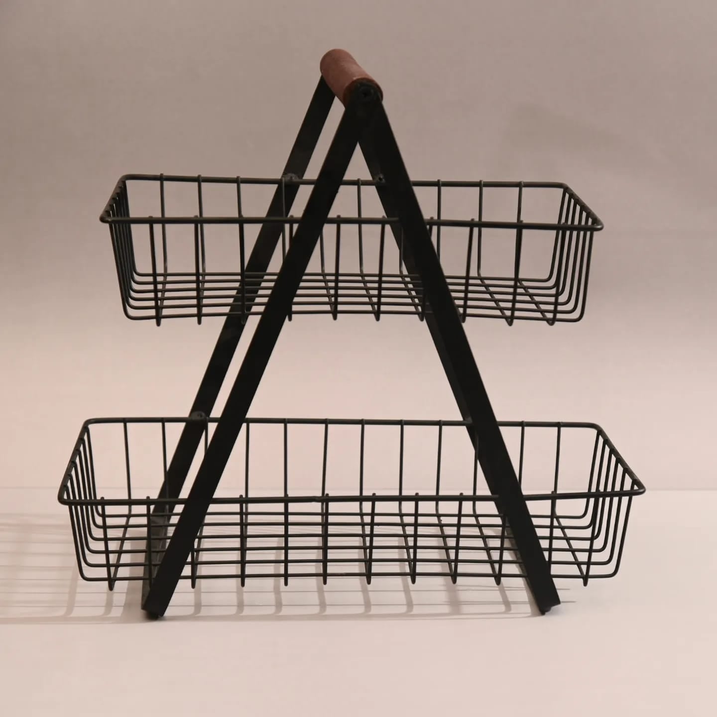 Kitchen Organizer, 1, 2 and 3 Tier Fruit and vegetables basket, Bread basket Made of Prime quality iron frame having powder coating on it.